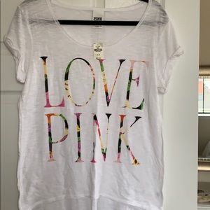T shirt. VS PINK white tee shirt.